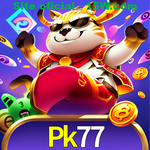 Imagem promocional da Pk77 mostrando a plataforma e suas vantagens